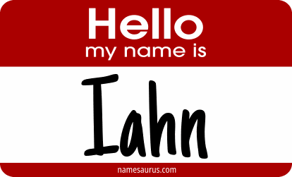 Hello my name is Iahn png download