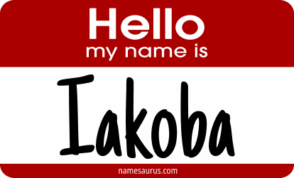 Hello my name is Iakoba png download
