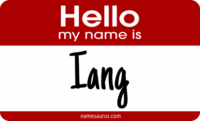 Hello my name is Iang png download