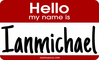 Hello my name is Ianmichael png download