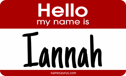 Hello my name is Iannah png download