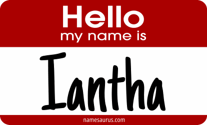 Hello my name is Iantha png download