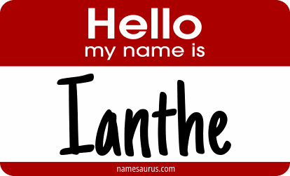 Hello my name is Ianthe png download