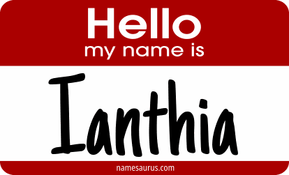 Hello my name is Ianthia png download