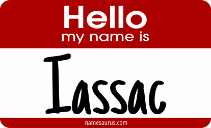 Hello my name is Iassac png download