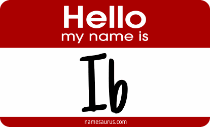 Hello my name is Ib png download