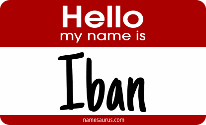Hello my name is Iban png download