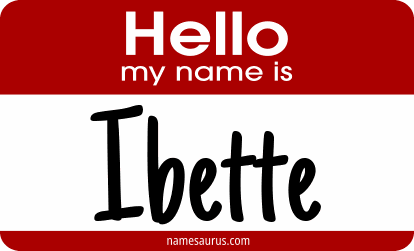 Hello my name is Ibette png download