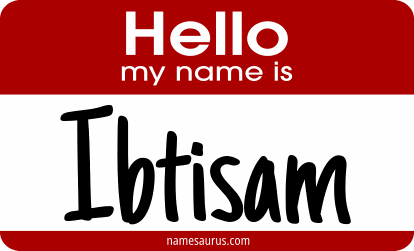 Hello my name is Ibtisam png download