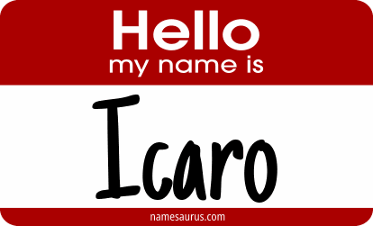 Hello my name is Icaro png download