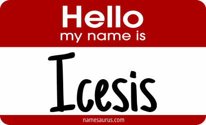 Hello my name is Icesis png download