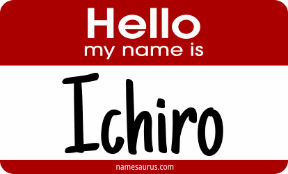Hello my name is Ichiro png download