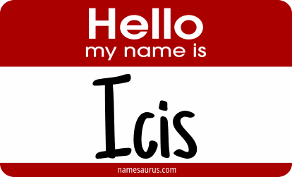 Hello my name is Icis png download