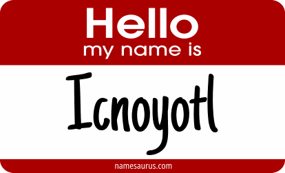 Hello my name is Icnoyotl png download