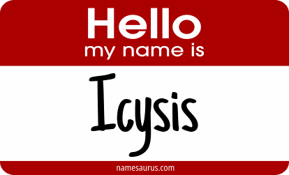 Hello my name is Icysis png download