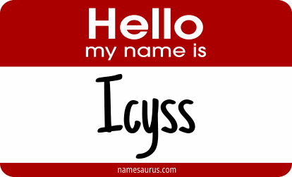 Hello my name is Icyss png download