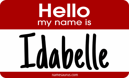 Hello my name is Idabelle png download