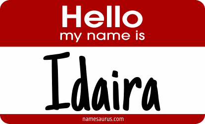 Hello my name is Idaira png download