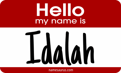 Hello my name is Idalah png download