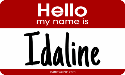 Hello my name is Idaline png download