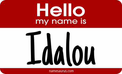 Hello my name is Idalou png download