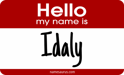 Hello my name is Idaly png download