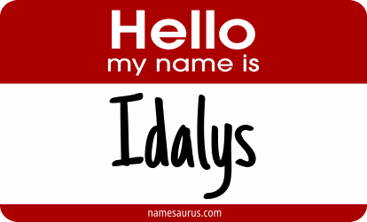 Hello my name is Idalys png download