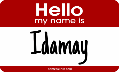 Hello my name is Idamay png download