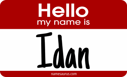 Hello my name is Idan png download