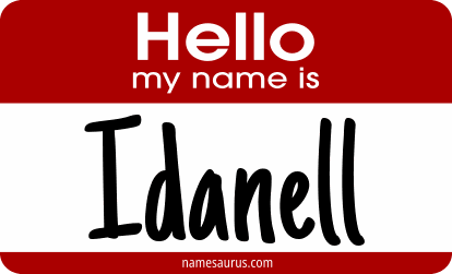 Hello my name is Idanell png download