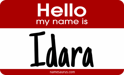 Hello my name is Idara png download
