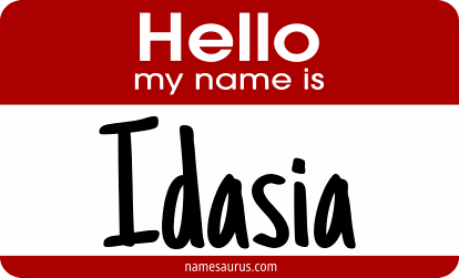 Hello my name is Idasia png download
