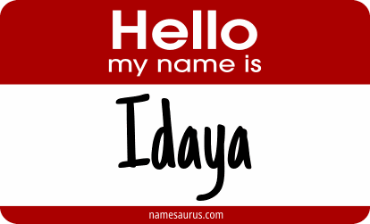 Hello my name is Idaya png download