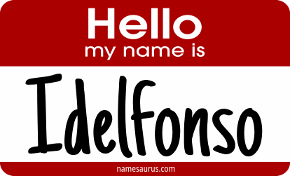 Hello my name is Idelfonso png download