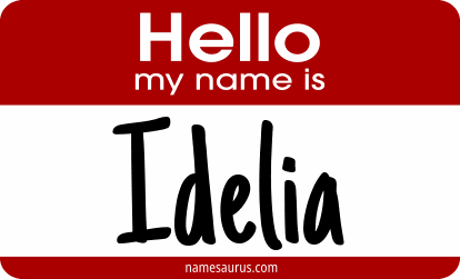 Hello my name is Idelia png download