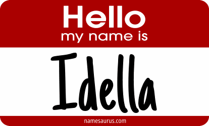 Hello my name is Idella png download