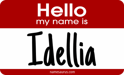 Hello my name is Idellia png download