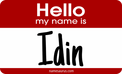 Hello my name is Idin png download