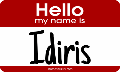 Hello my name is Idiris png download