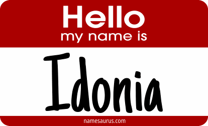Hello my name is Idonia png download