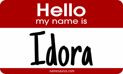 Hello my name is Idora png download