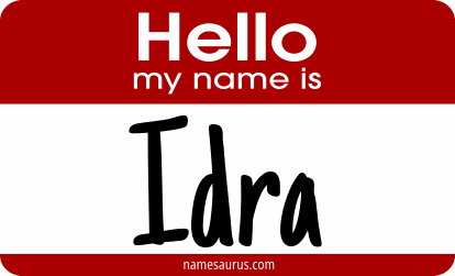 Hello my name is Idra png download