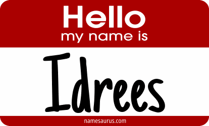 Hello my name is Idrees png download