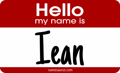 Hello my name is Iean png download