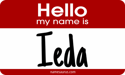 Hello my name is Ieda png download