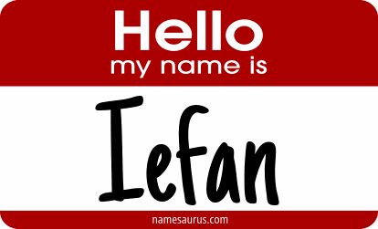 Hello my name is Iefan png download