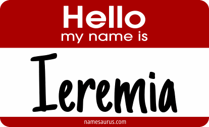 Hello my name is Ieremia png download