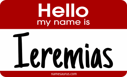 Hello my name is Ieremias png download