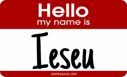 Hello my name is Ieseu png download
