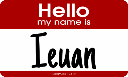 Hello my name is Ieuan png download